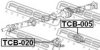 FEBEST TCB-005 Bearing, propshaft centre bearing